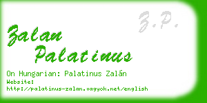 zalan palatinus business card